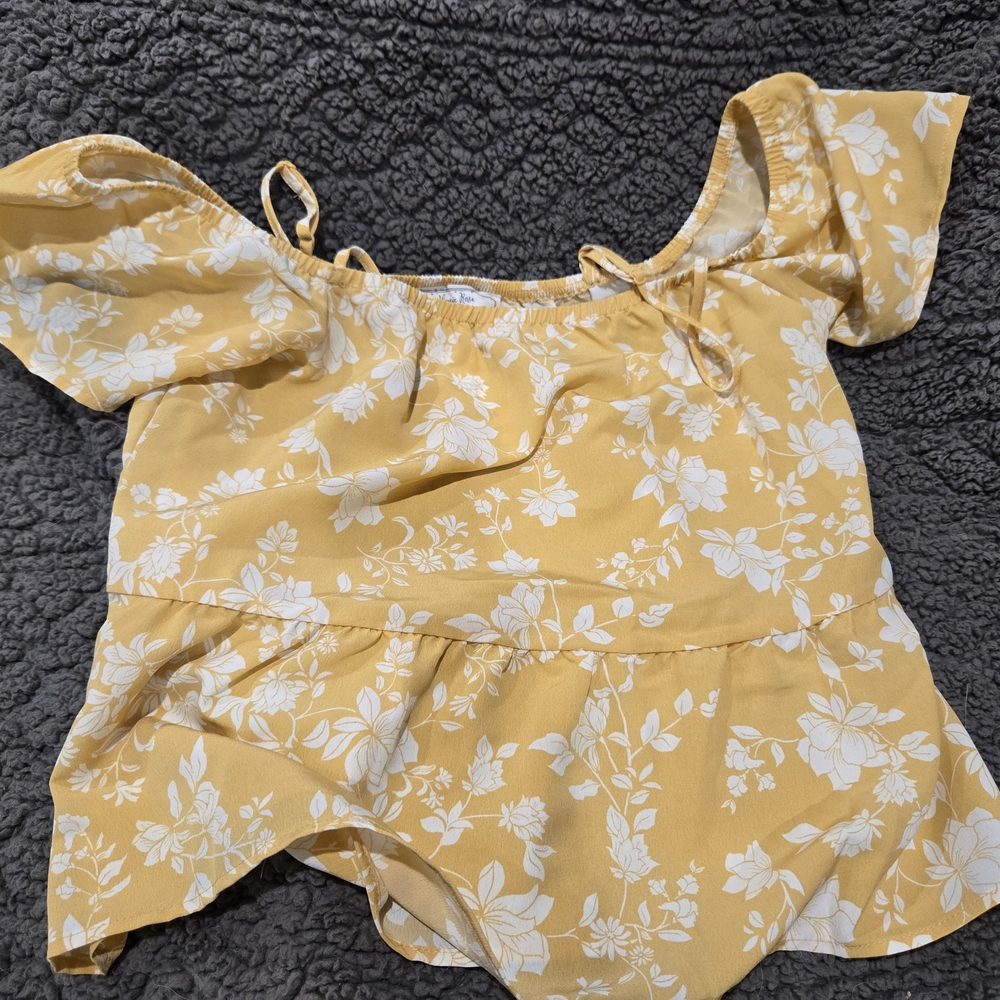 Floral Yellow Women's Top
